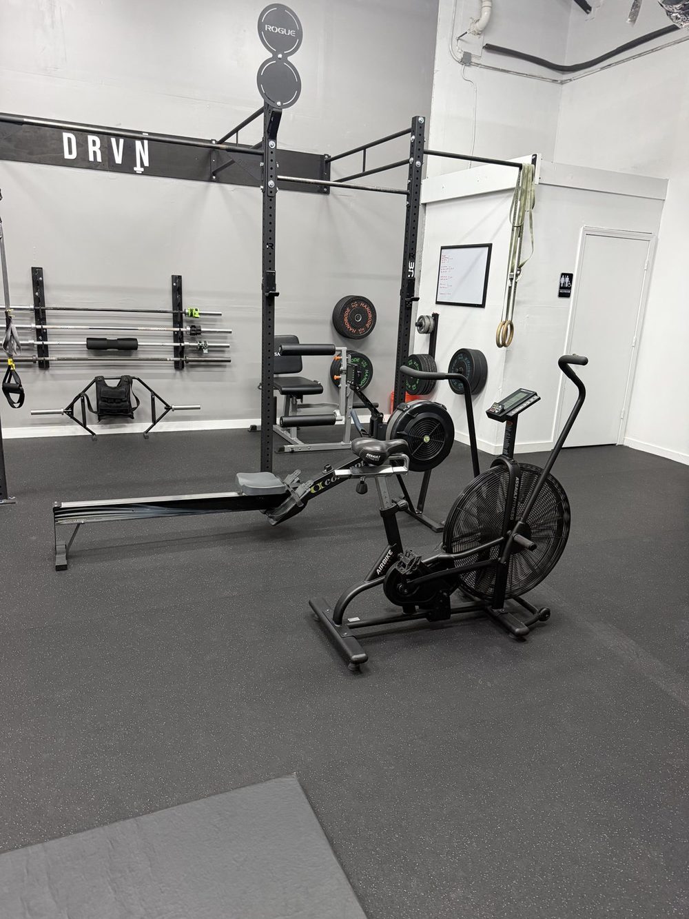 Rower and air bike for conditioning work